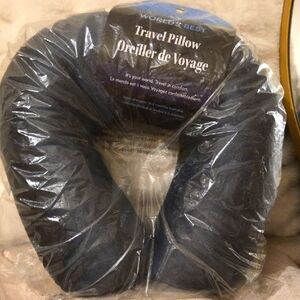 World's Best Travel Pillow Super Soft Micrfiber Neck Pillow